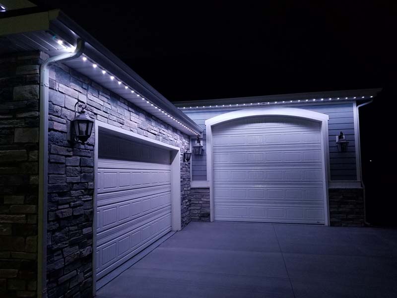 Bright security lighting setup in Knoxville by Smoky Mountain Lighting