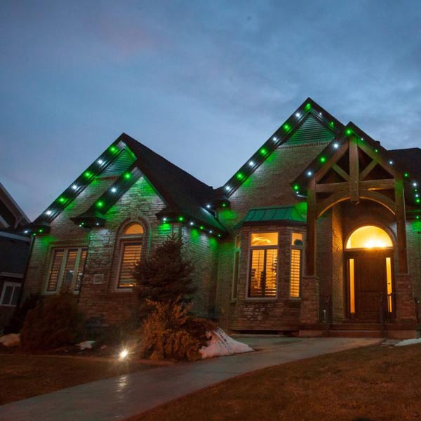 Residential Holiday lighting setup in Knoxville by Smoky Mountain Lighting